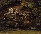 Gustave Courbet Canvas Paintings - In the Woods